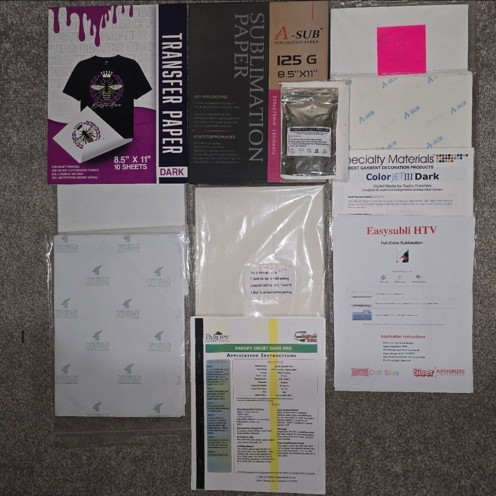 sublimation/printable vinyl paper/vinyl